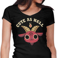 Cute as Hell Women's V-Neck - Adult & Kids T-Shirts, Sweatshirts & Hoodies apparel design preview 1