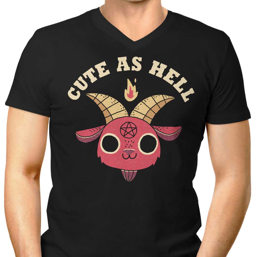 Cute as Hell Men's V-Neck - Adult & Kids T-Shirts, Sweatshirts & Hoodies apparel design preview 1