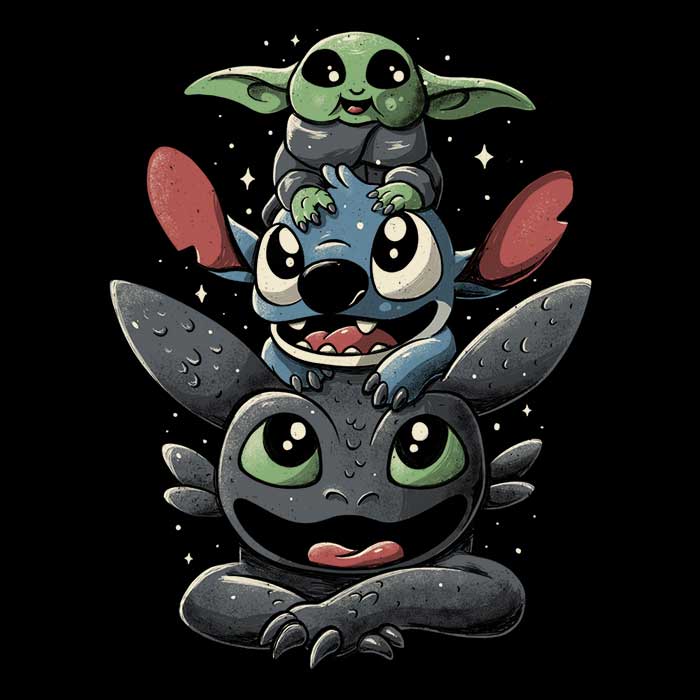 Cuteness Tower - Adult & Kids T-Shirts, Sweatshirts & Hoodies apparel design preview 2