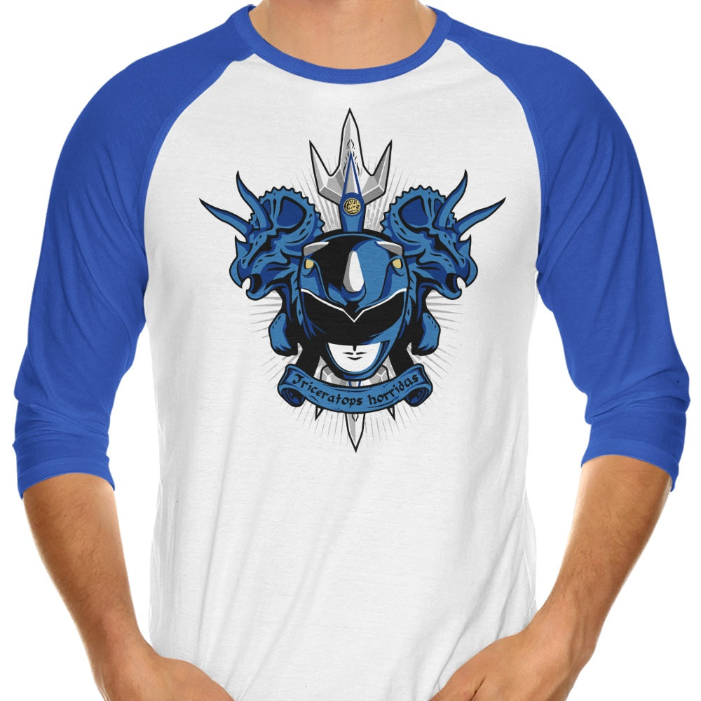 Cyaneus Triceratops Horridus 3/4 Sleeve Raglan - Adult & Kids T-Shirts, Sweatshirts & Hoodies apparel design preview 1