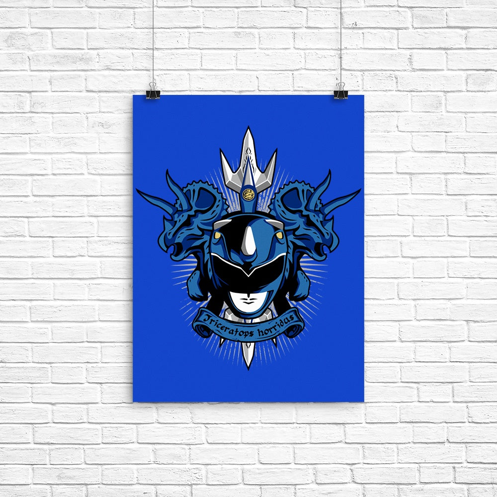 Cyaneus Triceratops Horridus Poster - Adult & Kids T-Shirts, Sweatshirts & Hoodies apparel design preview 1