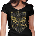 Cyber Hero Gold Women's V-Neck - Adult & Kids T-Shirts, Sweatshirts & Hoodies apparel design preview 1