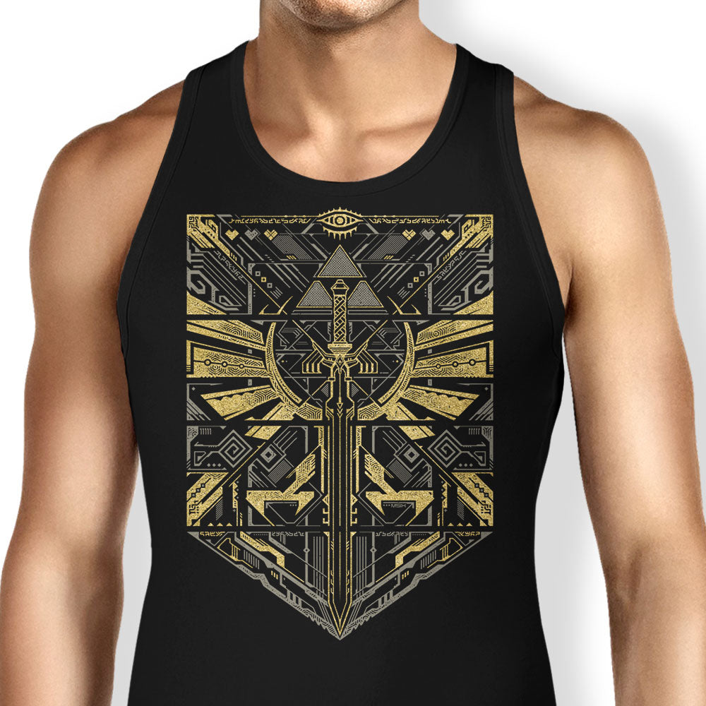 Cyber Hero Gold Tank Top - Adult & Kids T-Shirts, Sweatshirts & Hoodies apparel design preview 1