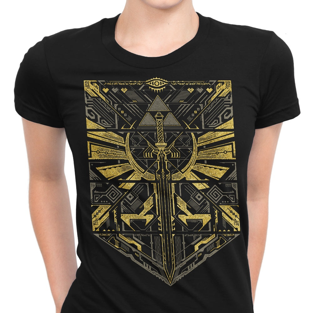 Cyber Hero Gold Women's Apparel - Adult & Kids T-Shirts, Sweatshirts & Hoodies apparel design preview 1
