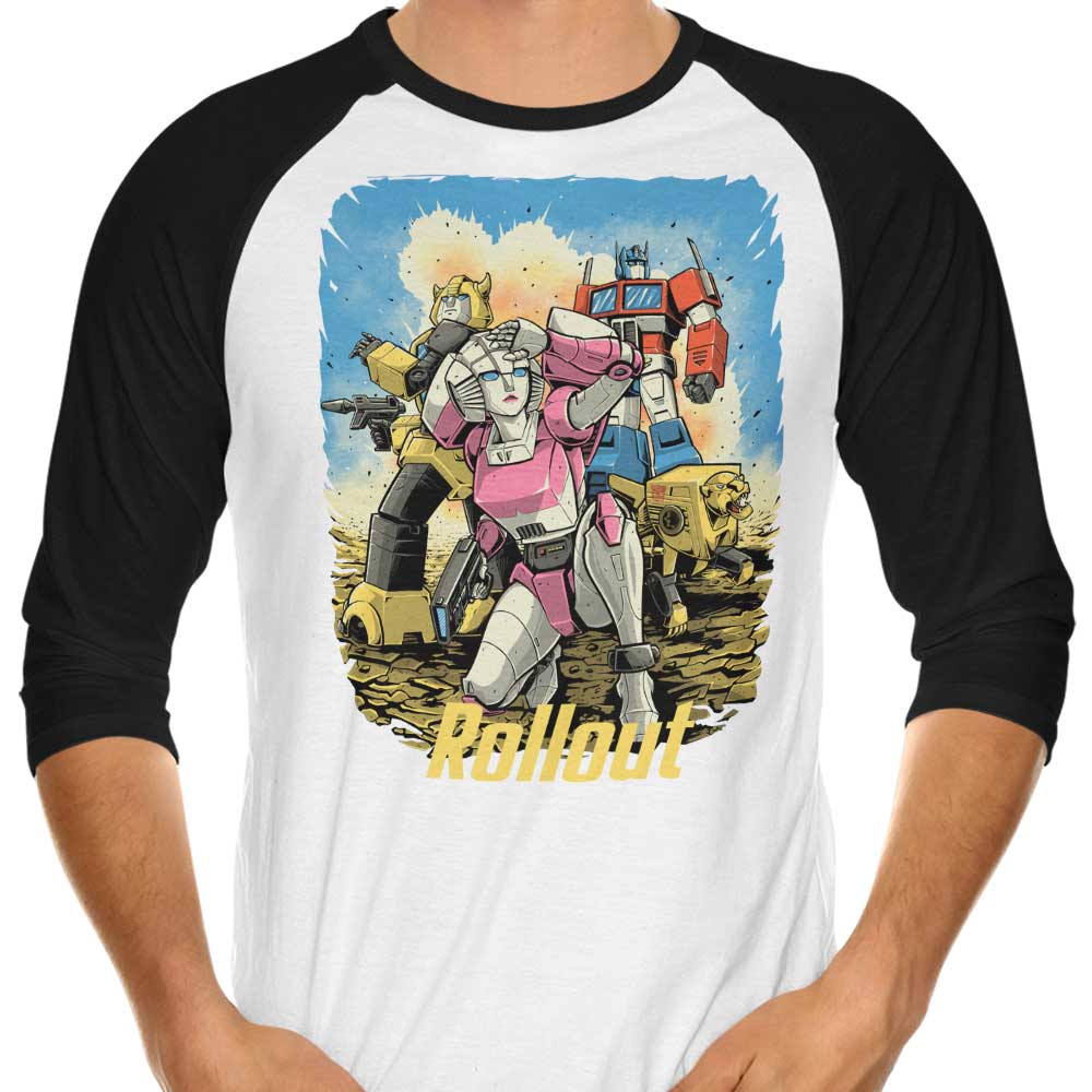 Cyber Wasteland 3/4 Sleeve Raglan - Adult & Kids T-Shirts, Sweatshirts & Hoodies apparel design preview 1