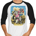 Cyber Wasteland 3/4 Sleeve Raglan - Adult & Kids T-Shirts, Sweatshirts & Hoodies apparel design preview 1