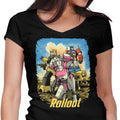 Cyber Wasteland Women's V-Neck - Adult & Kids T-Shirts, Sweatshirts & Hoodies apparel design preview 1