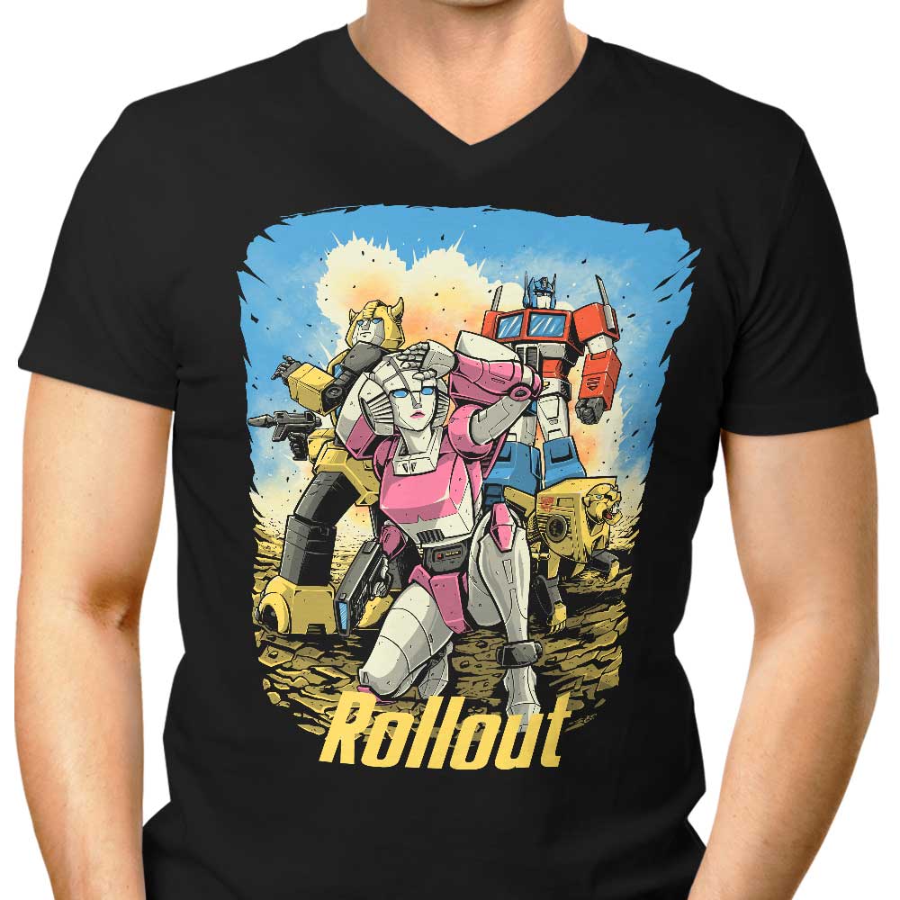 Cyber Wasteland Men's V-Neck - Adult & Kids T-Shirts, Sweatshirts & Hoodies apparel design preview 1