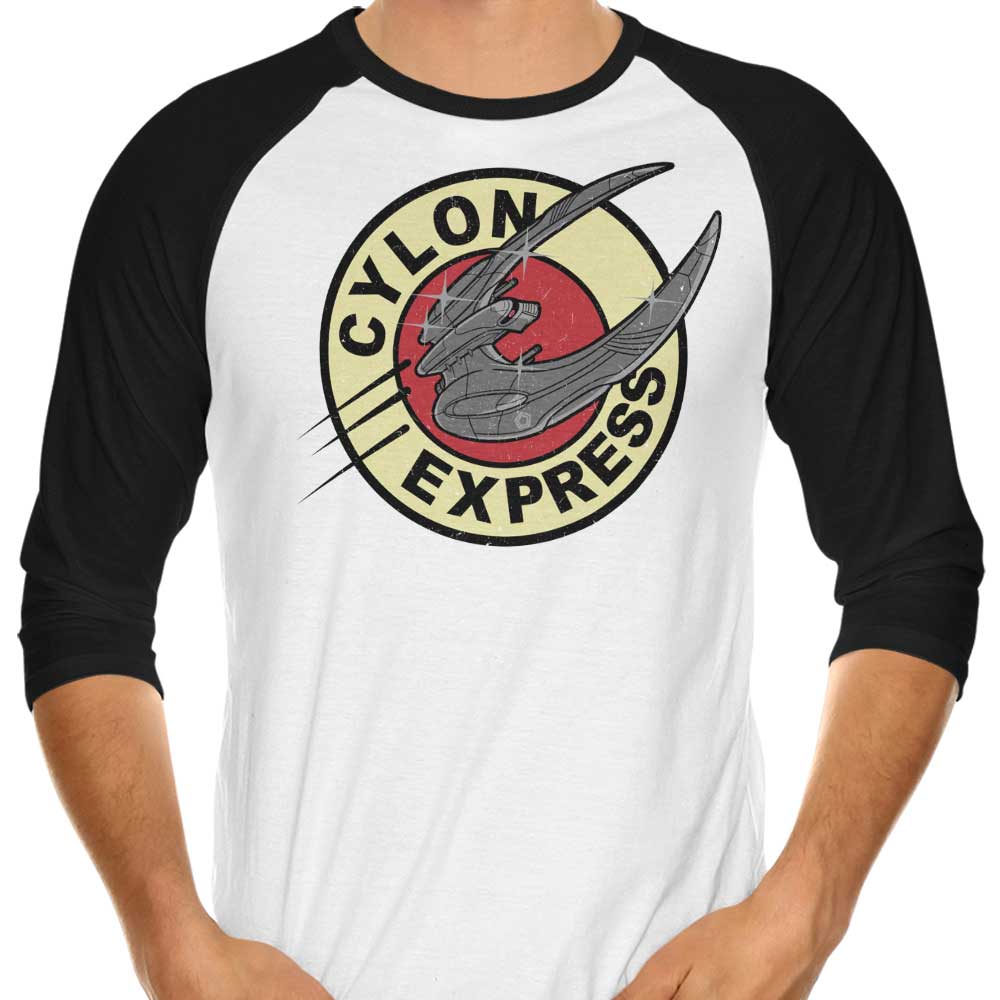 Cylon Express 3/4 Sleeve Raglan - Adult & Kids T-Shirts, Sweatshirts & Hoodies apparel design preview 1