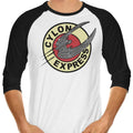 Cylon Express 3/4 Sleeve Raglan - Adult & Kids T-Shirts, Sweatshirts & Hoodies apparel design preview 1