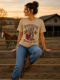 Simply Southern Christmas Boots Holiday Washed Cream - Adult & Kids T-Shirts, Sweatshirts & Hoodies apparel design preview 1