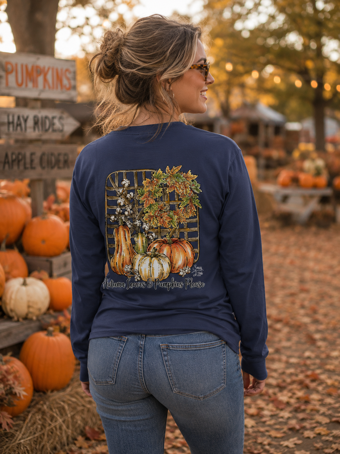 SALE Sassy Frass Pumpkins Please Fall - Adult & Kids T-Shirts, Sweatshirts & Hoodies apparel design preview 1