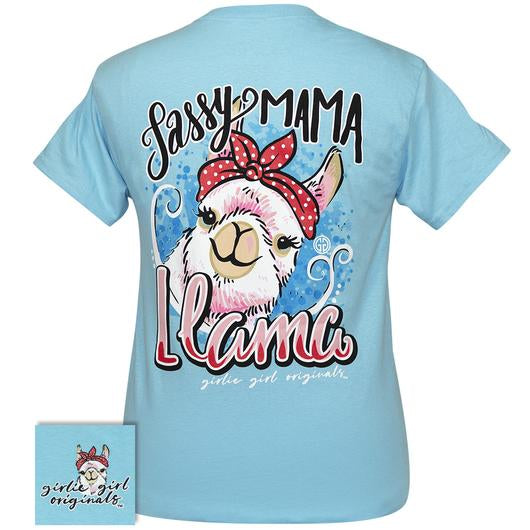 Girlie Girl Originals Preppy Sassy Mama Llama - Adult & Kids T-Shirts, Sweatshirts & Hoodies apparel design preview 1