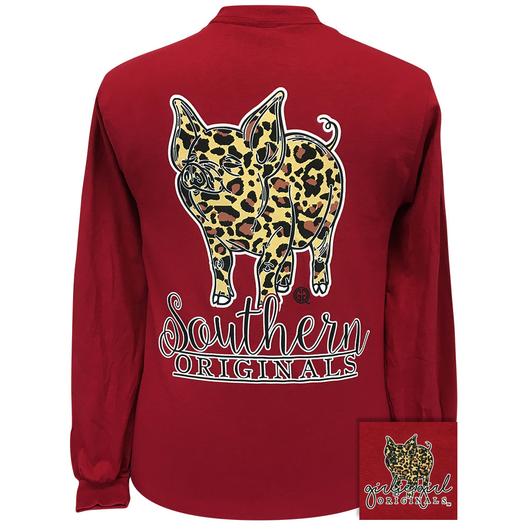 Girlie Girl Originals Leopard Pig - Adult & Kids T-Shirts, Sweatshirts & Hoodies apparel design preview 1