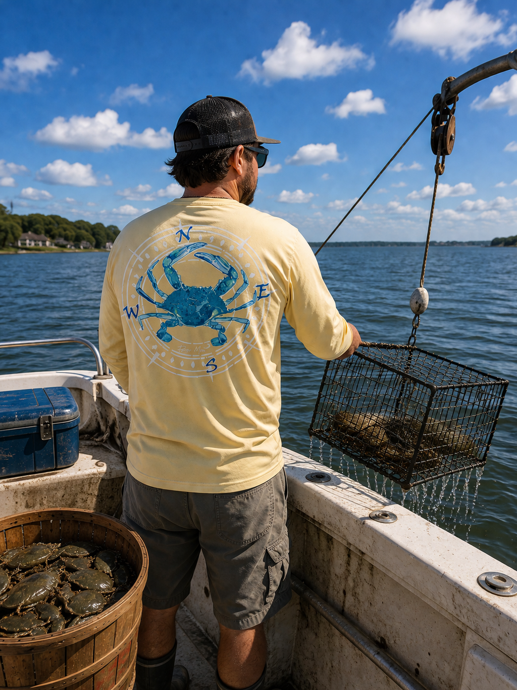 Southern Attitude Tortuga Moon Crab Unisex Sport Tech - Adult & Kids T-Shirts, Sweatshirts & Hoodies apparel design preview 1