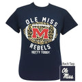 Ole Miss Rebels Leopard Football - Adult & Kids T-Shirts, Sweatshirts & Hoodies apparel design preview 1