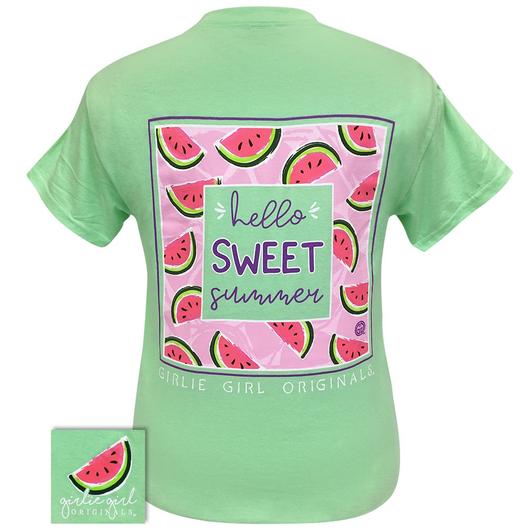 Girlie Girl Originals Preppy Hello Sweet Summer - Adult & Kids T-Shirts, Sweatshirts & Hoodies apparel design preview 1