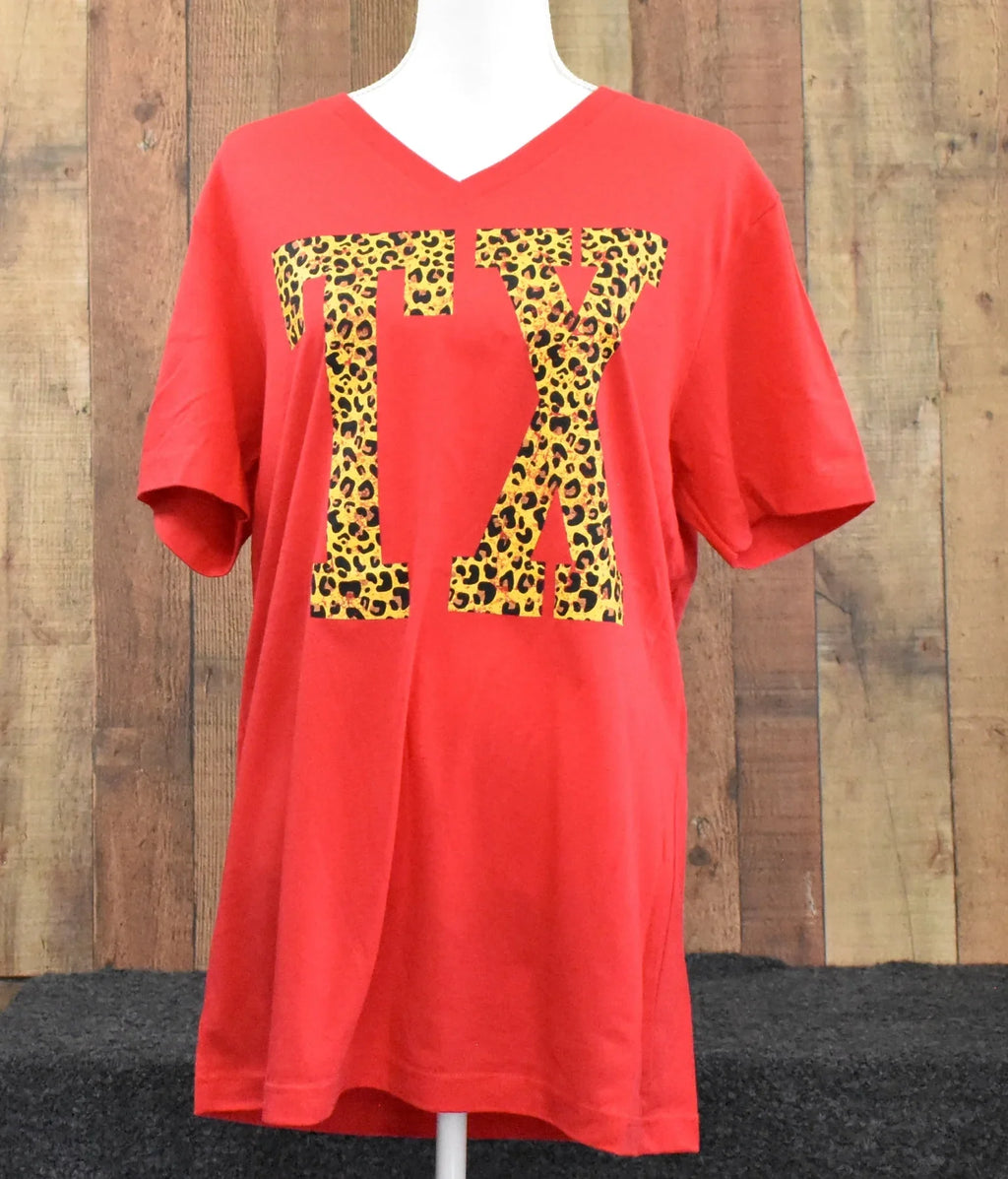 SALE Sassy Frass Texas Leopard State Canvas Bright - Adult & Kids T-Shirts, Sweatshirts & Hoodies apparel design preview 1