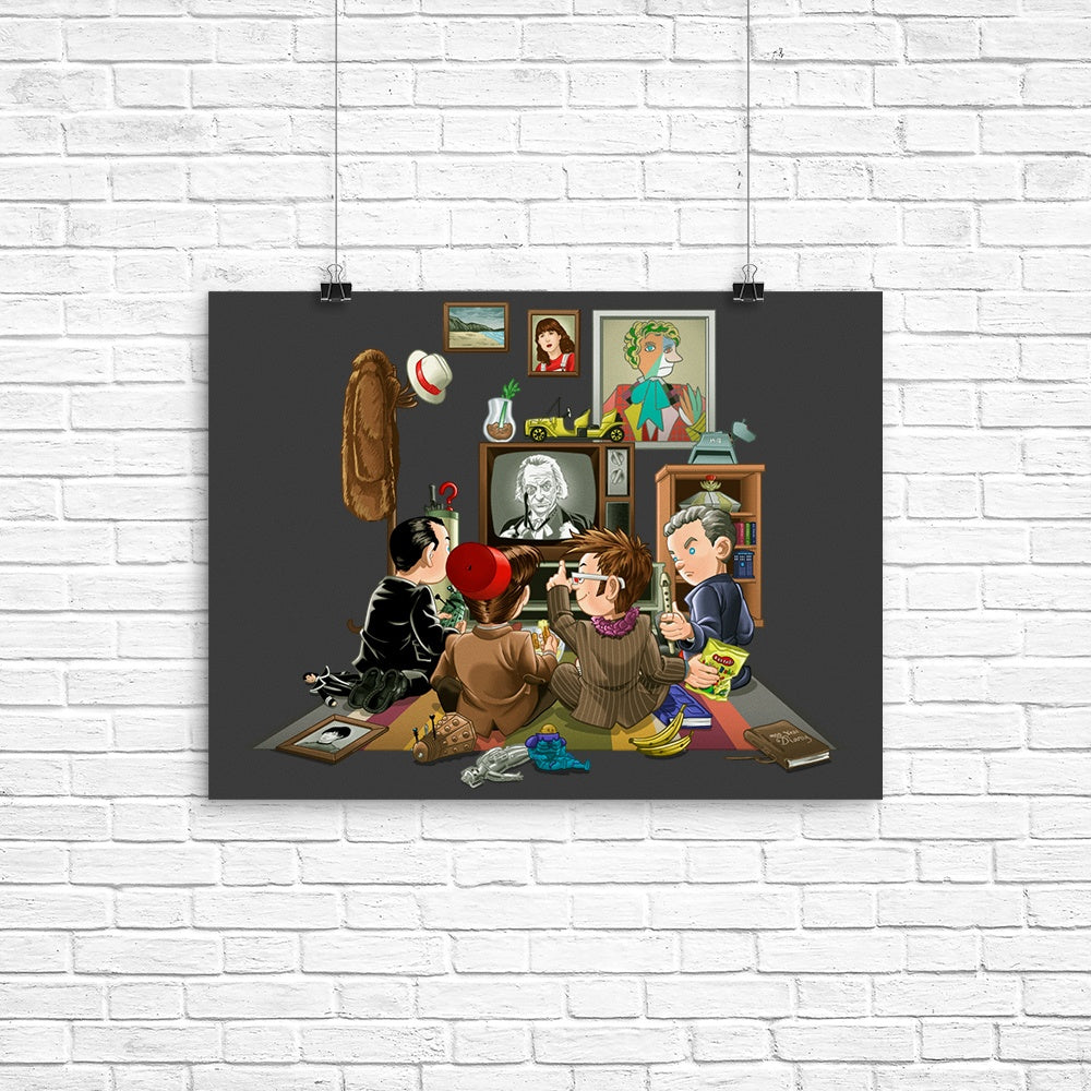 DW 50th Poster - Adult & Kids T-Shirts, Sweatshirts & Hoodies apparel design preview 1