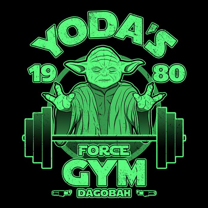 Dagobah Gym Men's Apparel - Adult & Kids T-Shirts, Sweatshirts & Hoodies apparel design preview 2