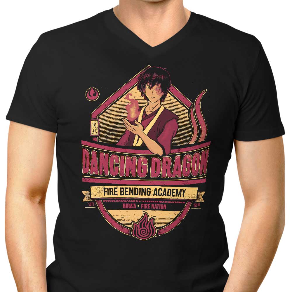 Dancing Dragon Men's V-Neck - Adult & Kids T-Shirts, Sweatshirts & Hoodies apparel design preview 1