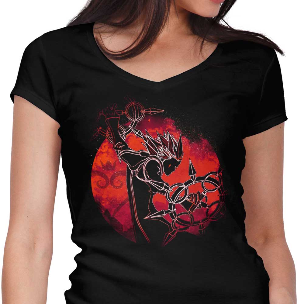 Dancing Flames Orb Women's V-Neck - Adult & Kids T-Shirts, Sweatshirts & Hoodies apparel design preview 1