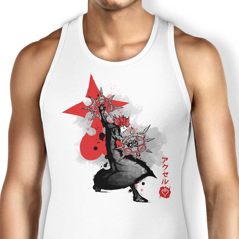Dancing Flames Sumi-e Tank Top - Adult & Kids T-Shirts, Sweatshirts & Hoodies apparel design preview 1