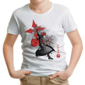 Dancing Flames Sumi-e Youth Apparel - Adult & Kids T-Shirts, Sweatshirts & Hoodies apparel design preview 1