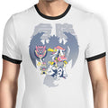 Danger is Coming Ringer - Adult & Kids T-Shirts, Sweatshirts & Hoodies apparel design preview 1