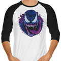 Dark Alien 3/4 Sleeve Raglan - Adult & Kids T-Shirts, Sweatshirts & Hoodies apparel design preview 1