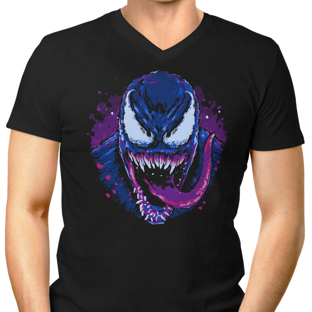 Dark Alien Men's V-Neck - Adult & Kids T-Shirts, Sweatshirts & Hoodies apparel design preview 1