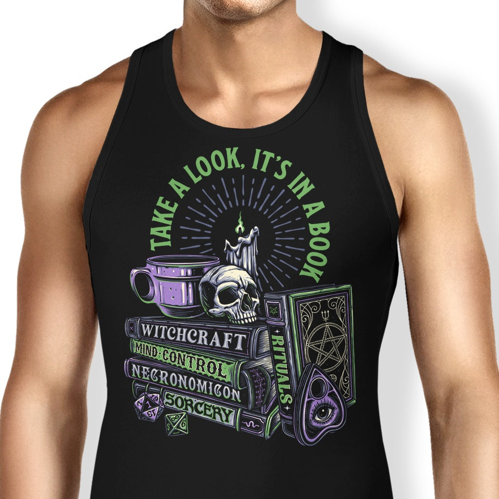 Dark Books Tank Top - Adult & Kids T-Shirts, Sweatshirts & Hoodies apparel design preview 1