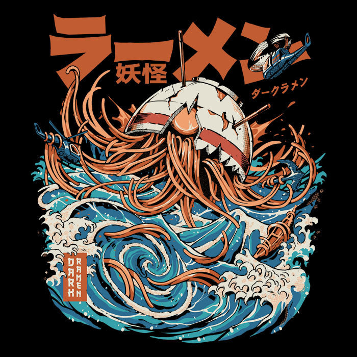 Dark Great Ramen (Alt) Men's Apparel - Adult & Kids T-Shirts, Sweatshirts & Hoodies apparel design preview 2