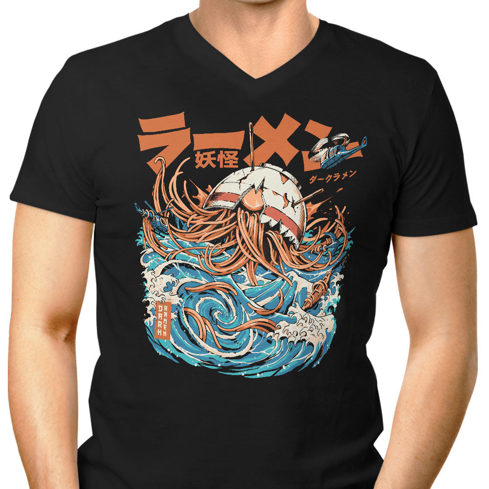 Dark Great Ramen (Alt) Men's V-Neck - Adult & Kids T-Shirts, Sweatshirts & Hoodies apparel design preview 1
