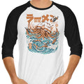 Dark Great Ramen 3/4 Sleeve Raglan - Adult & Kids T-Shirts, Sweatshirts & Hoodies apparel design preview 1