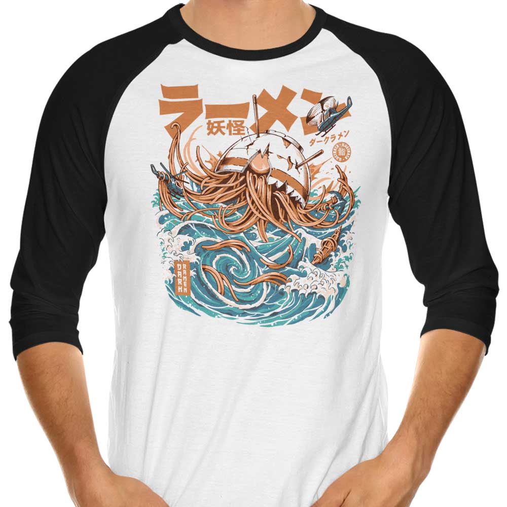 Dark Great Ramen 3/4 Sleeve Raglan - Adult & Kids T-Shirts, Sweatshirts & Hoodies apparel design preview 1