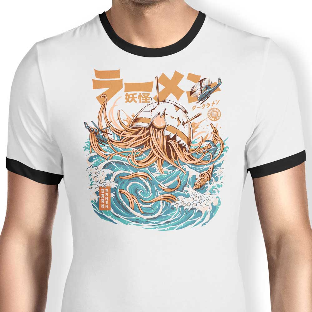 Dark Great Ramen Ringer - Adult & Kids T-Shirts, Sweatshirts & Hoodies apparel design preview 1