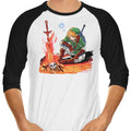 Dark Link 3/4 Sleeve Raglan - Adult & Kids T-Shirts, Sweatshirts & Hoodies apparel design preview 1