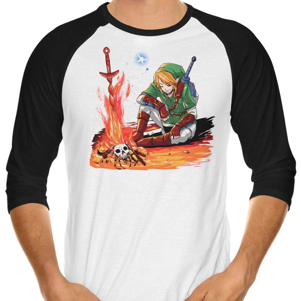 Dark Link 3/4 Sleeve Raglan - Adult & Kids T-Shirts, Sweatshirts & Hoodies apparel design preview 1