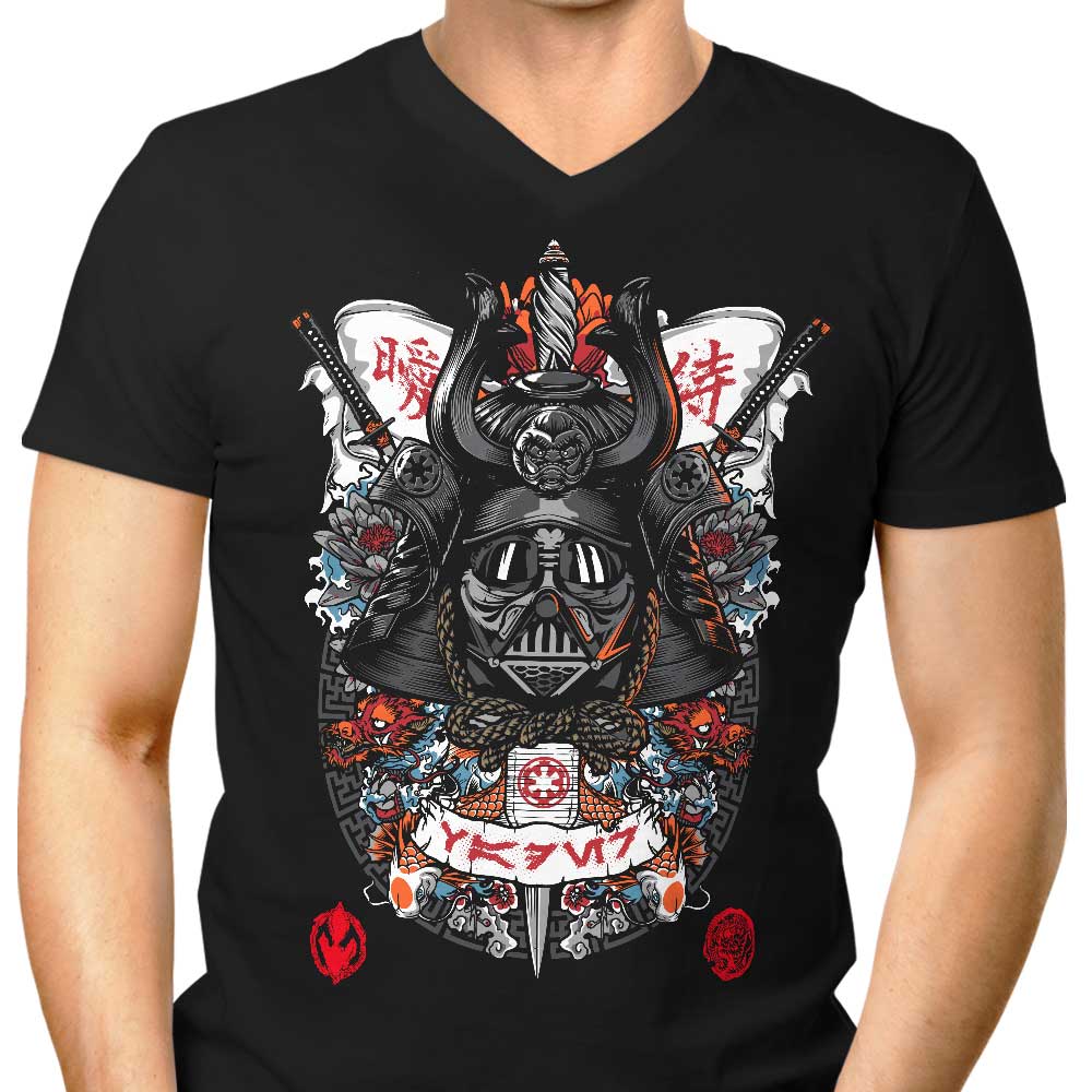 Dark Lord Samurai Men's V-Neck - Adult & Kids T-Shirts, Sweatshirts & Hoodies apparel design preview 1