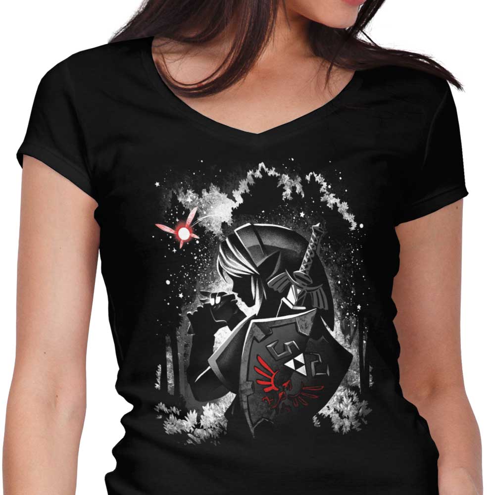 Dark Ocarina Women's V-Neck - Adult & Kids T-Shirts, Sweatshirts & Hoodies apparel design preview 1