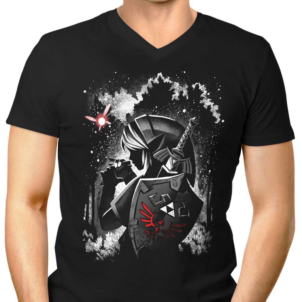 Dark Ocarina Men's V-Neck - Adult & Kids T-Shirts, Sweatshirts & Hoodies apparel design preview 1