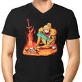 Dark Samus Men's V-Neck - Adult & Kids T-Shirts, Sweatshirts & Hoodies apparel design preview 1