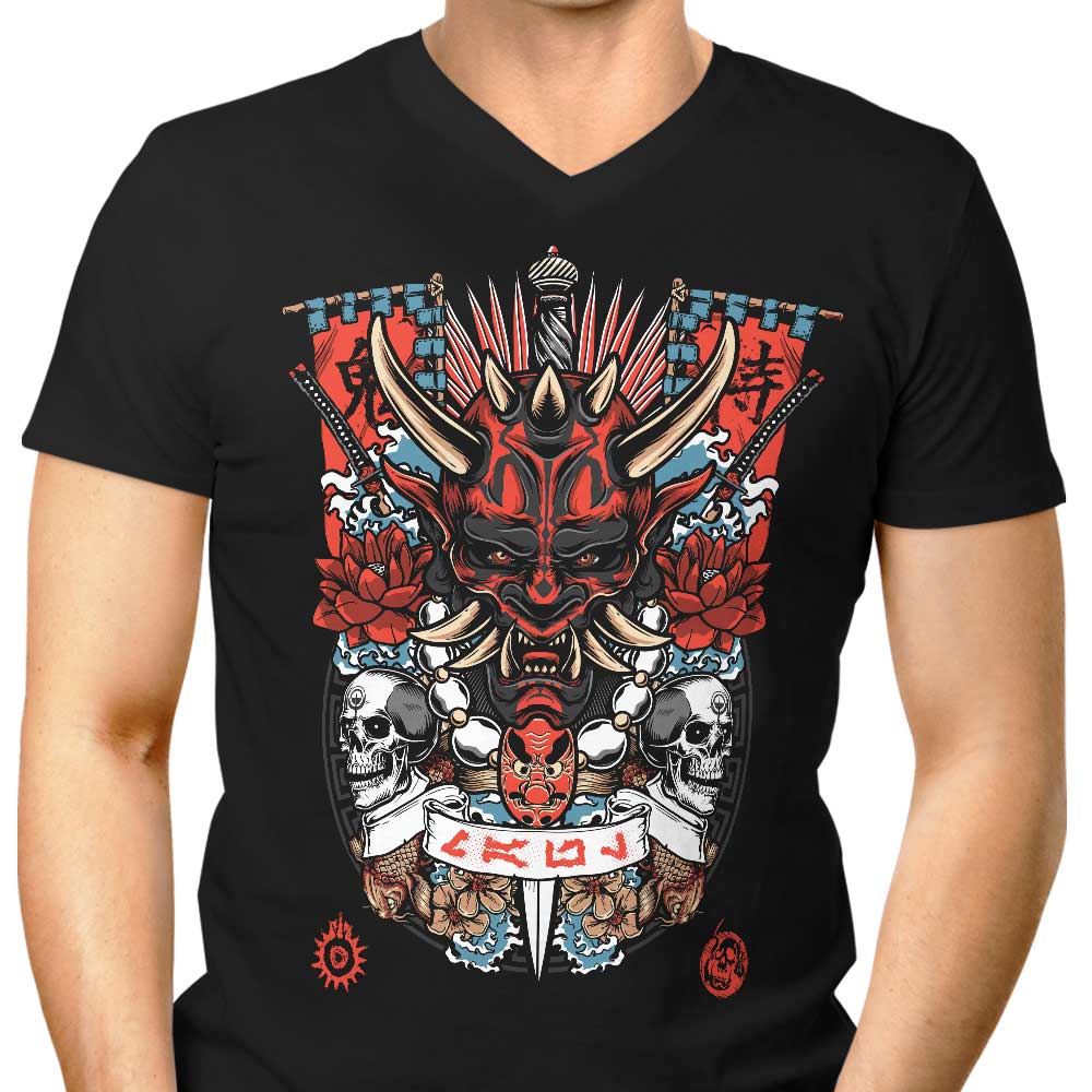 Dark Side Akuma Men's V-Neck - Adult & Kids T-Shirts, Sweatshirts & Hoodies apparel design preview 1