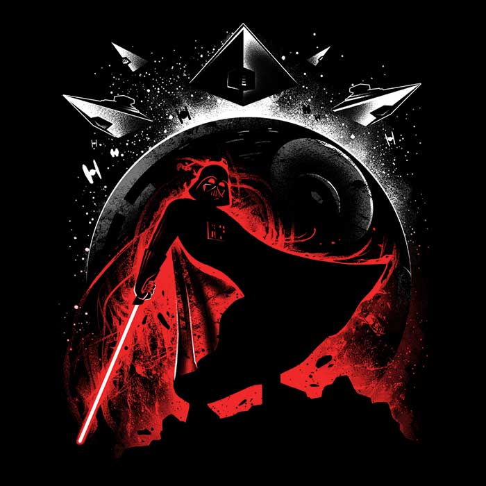 Dark Side of the Galaxy Men's V-Neck - Adult & Kids T-Shirts, Sweatshirts & Hoodies apparel design preview 2