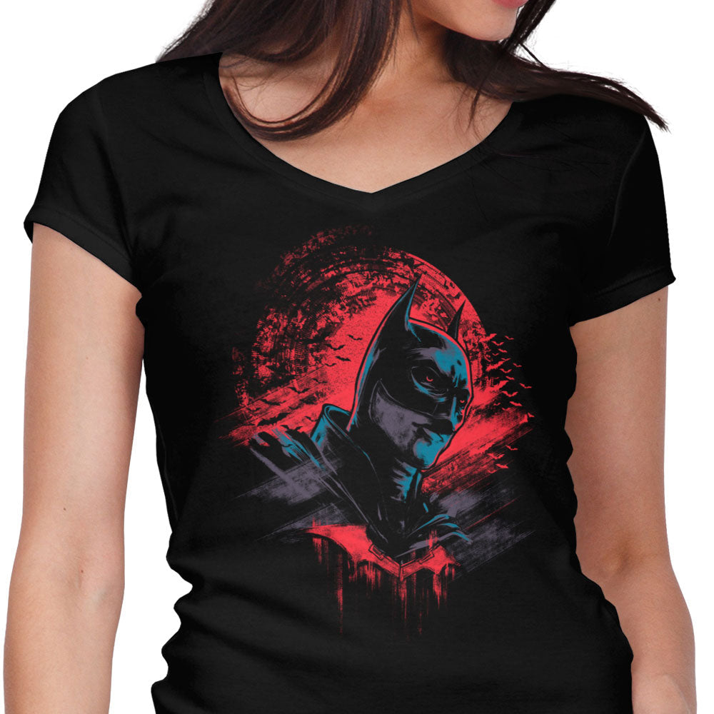 Dark Vengeance Women's V-Neck - Adult & Kids T-Shirts, Sweatshirts & Hoodies apparel design preview 1