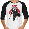 Dark Wielder Sumi-e 3/4 Sleeve Raglan - Adult & Kids T-Shirts, Sweatshirts & Hoodies apparel design preview 1
