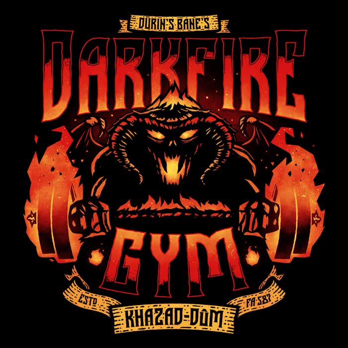 Darkfire Gym Coasters - Adult & Kids T-Shirts, Sweatshirts & Hoodies apparel design preview 1