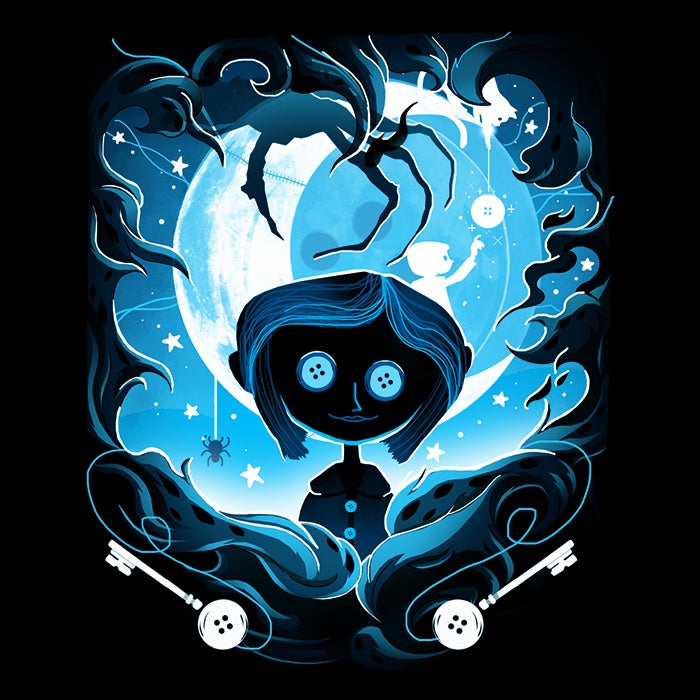 Darkness Button Tank Top - Adult & Kids T-Shirts, Sweatshirts & Hoodies apparel design preview 2