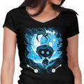 Darkness Button Women's V-Neck - Adult & Kids T-Shirts, Sweatshirts & Hoodies apparel design preview 1